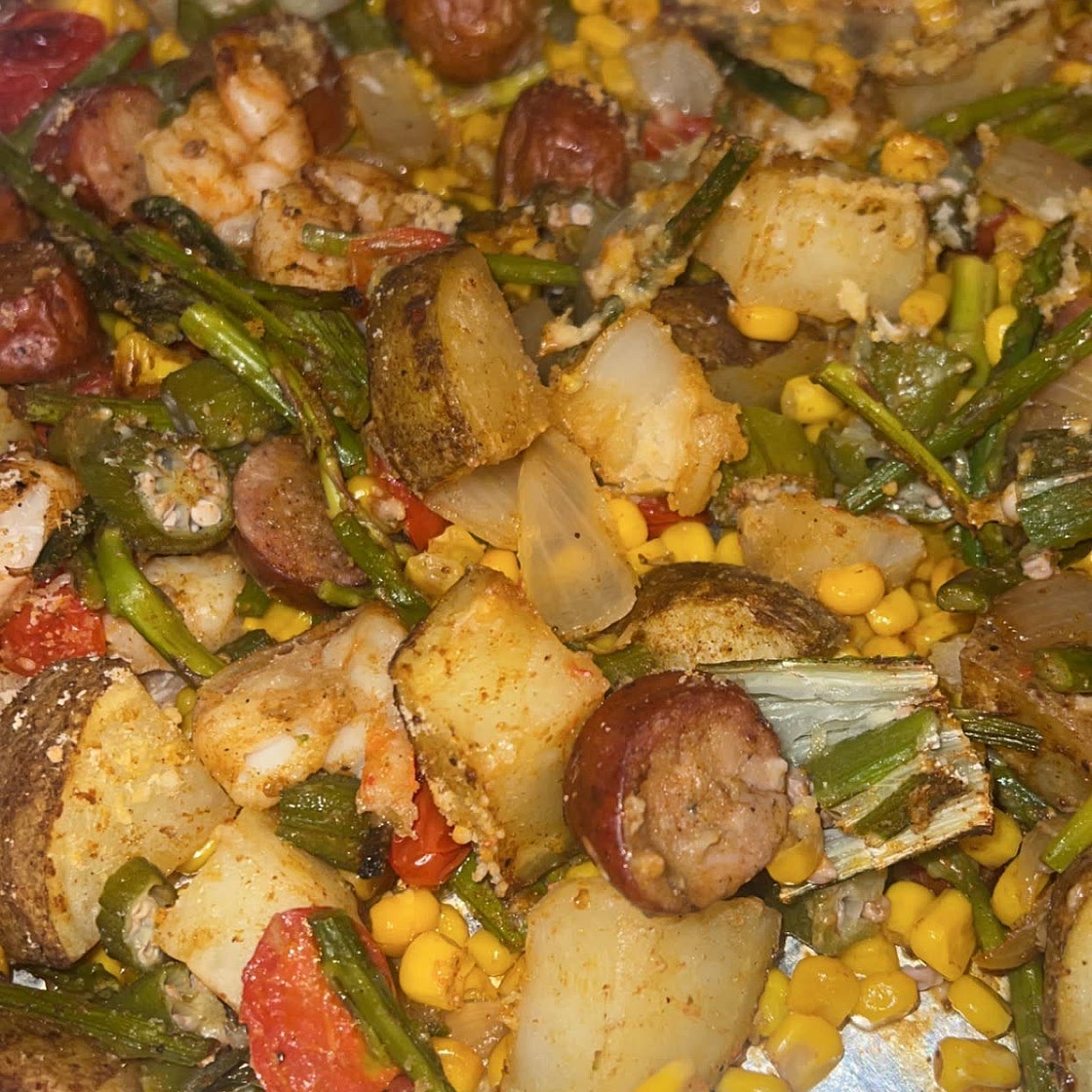 Cajun Sheet Pan Bake 