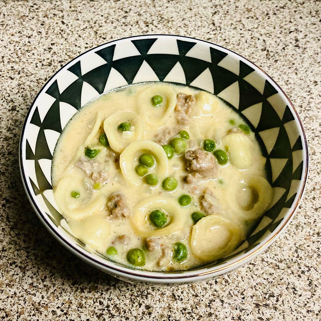 Creamy One-Pot Orecchiette with Sausage & Peas