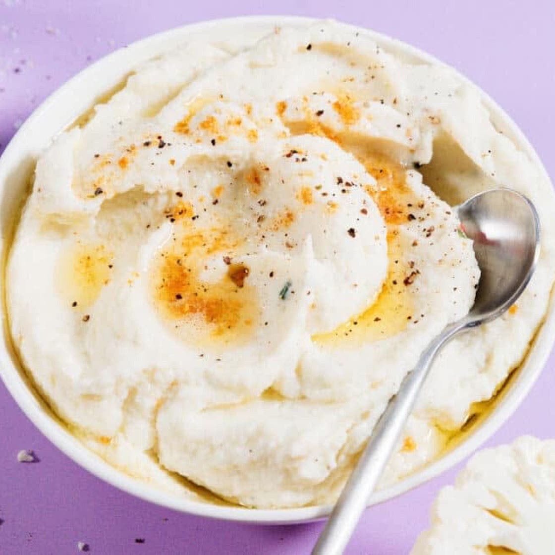 Fluffy Mashed Cauliflower 