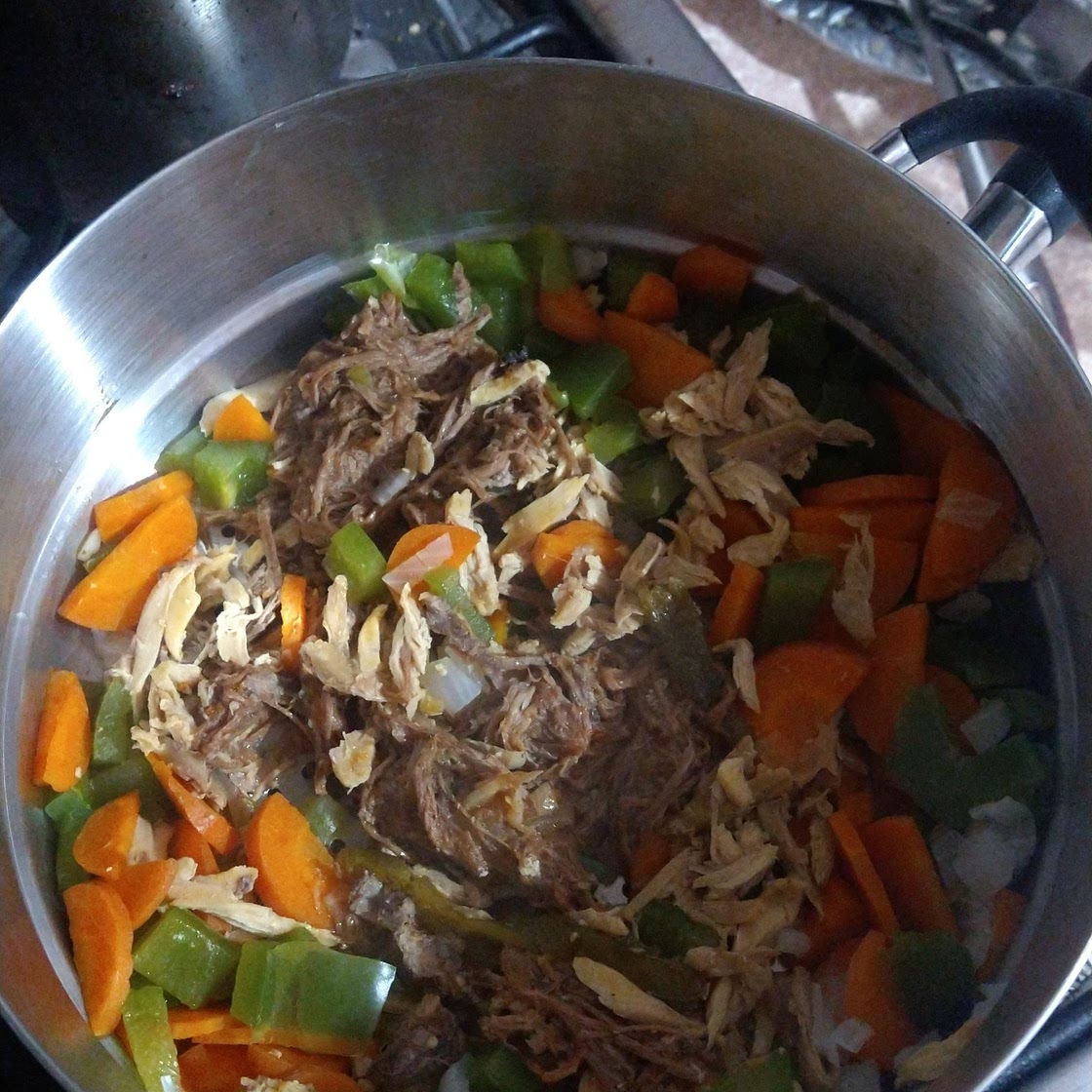 Pollo y verduras