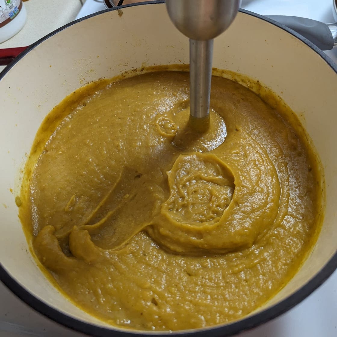 Warming Red Lentil Sweet Potato Soup (Instant Pot!)