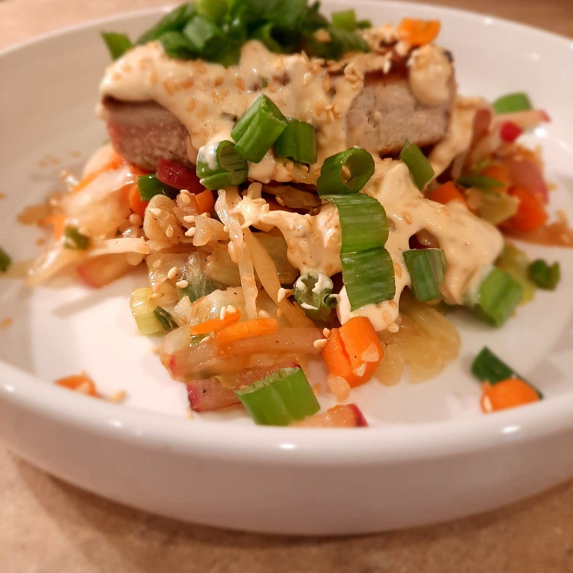 Paleo Egg Roll Bowls with Chicken {Whole30, Keto}