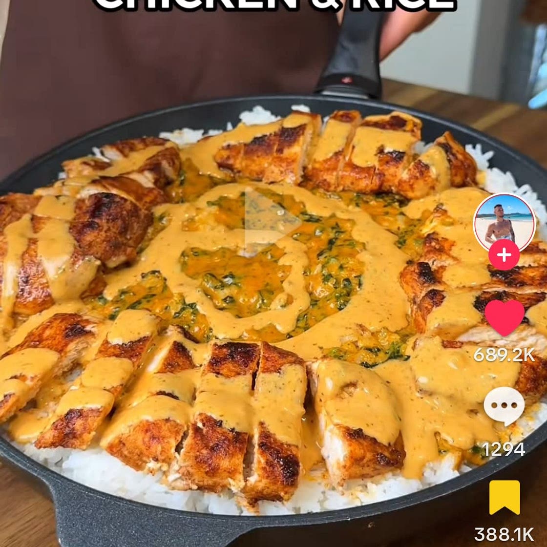 Creamy Garlic Chicken and Rice