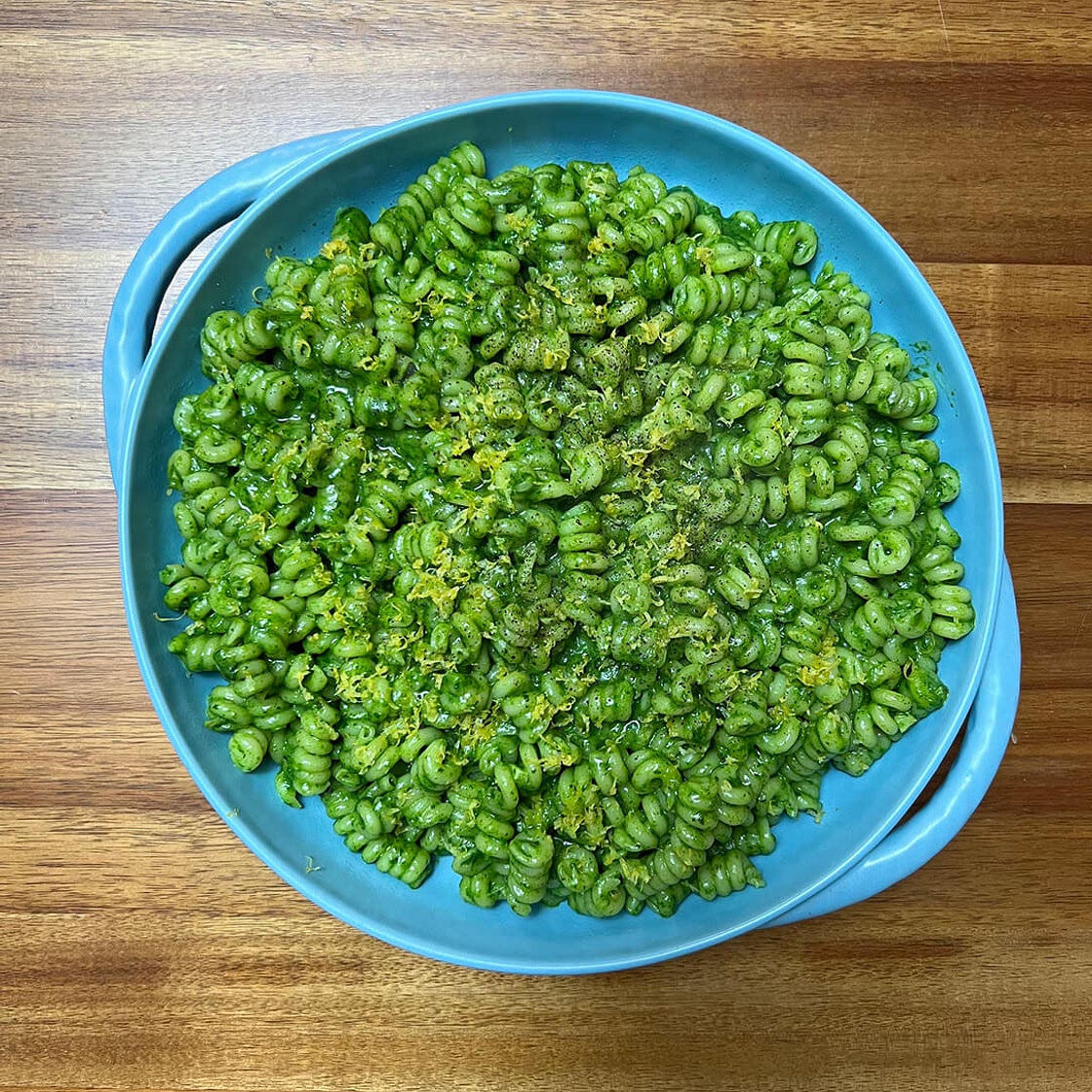 Green Alfredo Pasta