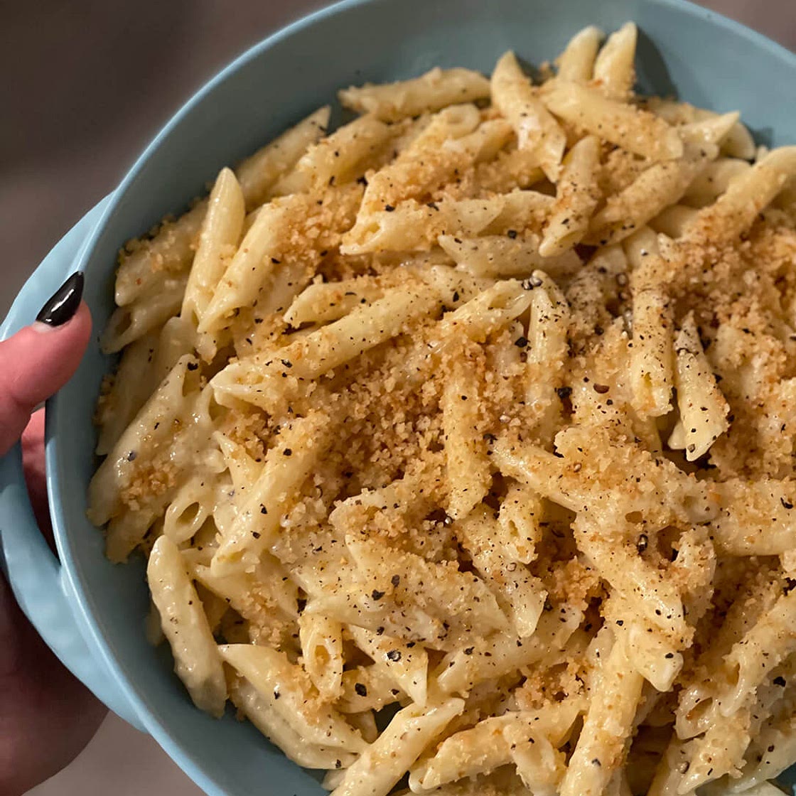 Creamy Lemon Garlic Penne