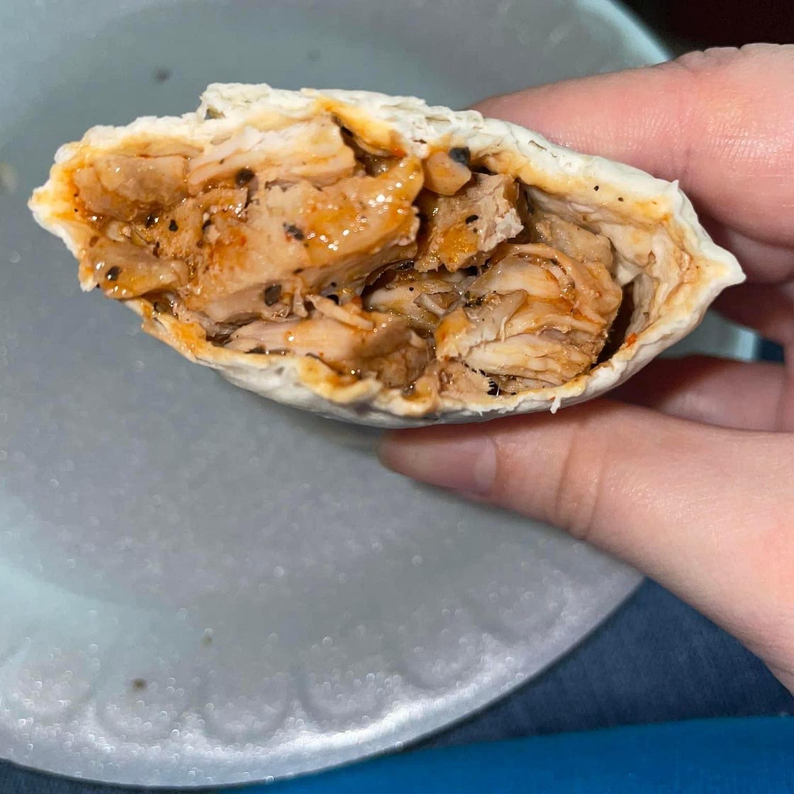 Spicy Pork chop wrap 