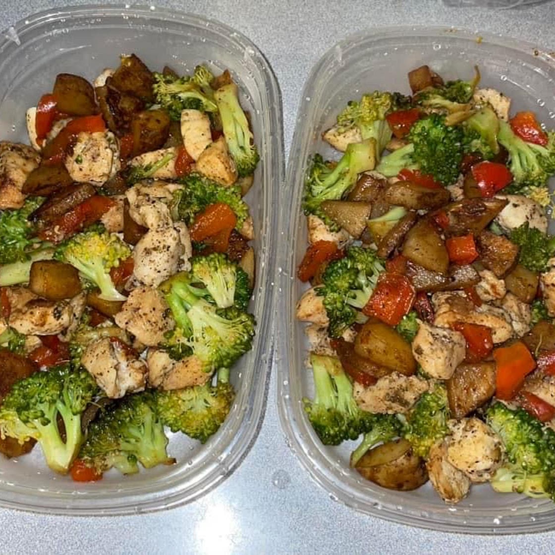 Chicken stir fry  with vegetables 