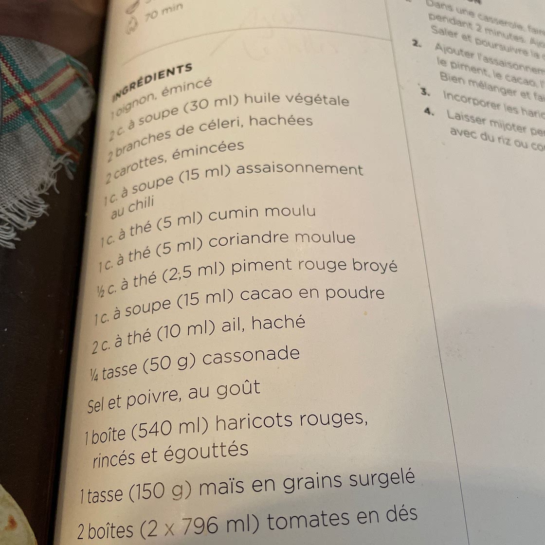 Chili sin carne