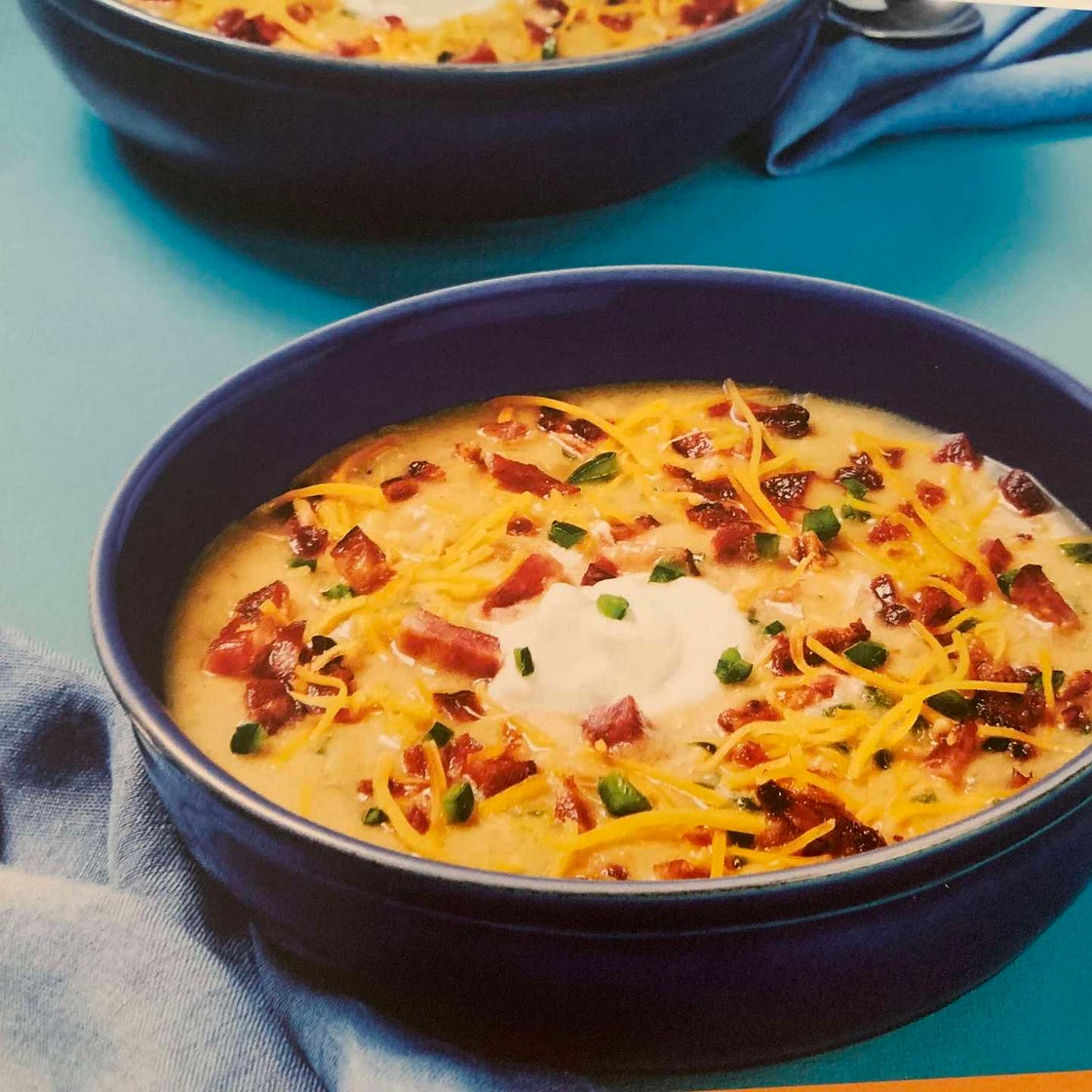 Loaded baked potato soup