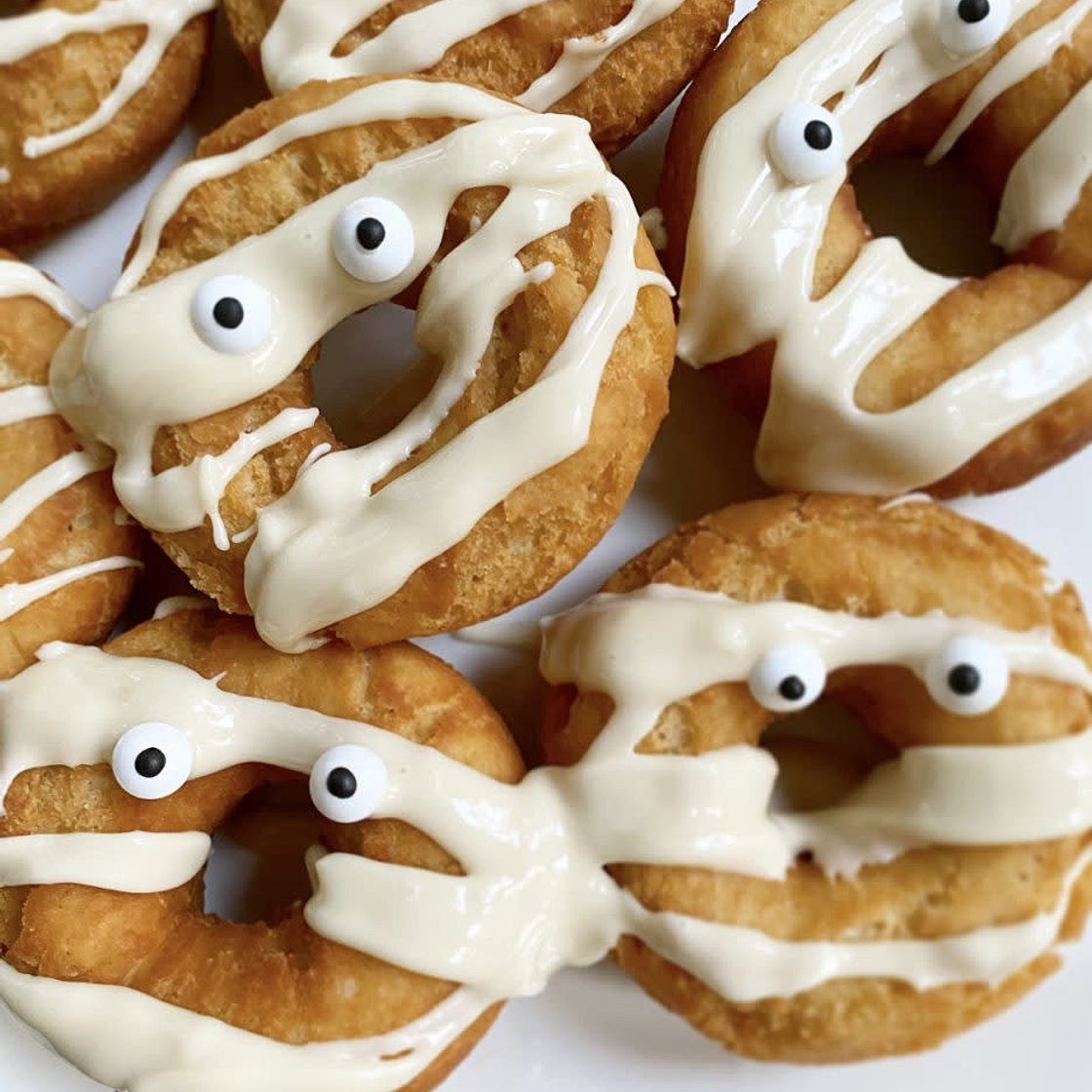 Vanilla Cake Donuts with Maple Glaze (Magnolia Table)