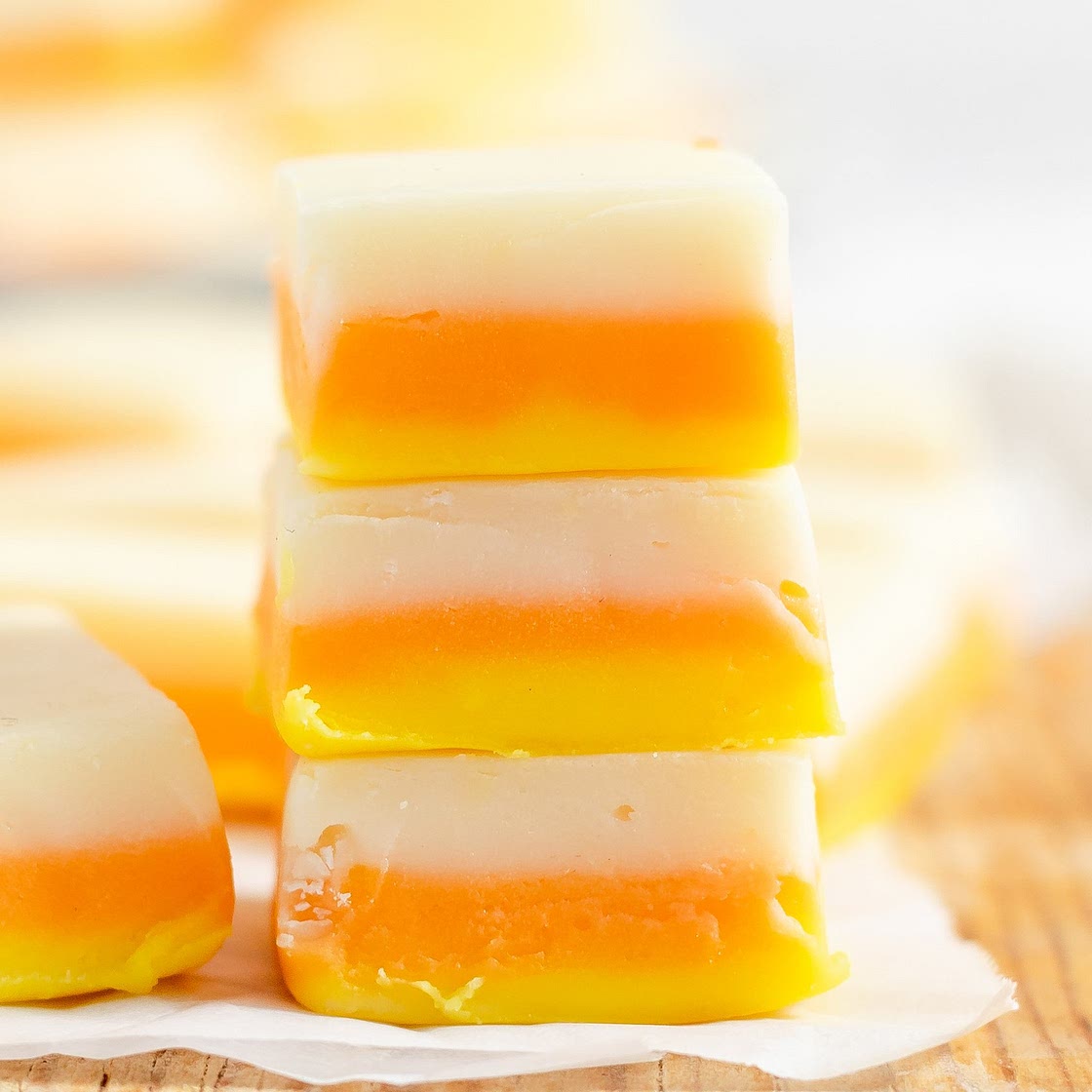 Easy Candy Corn Fudge