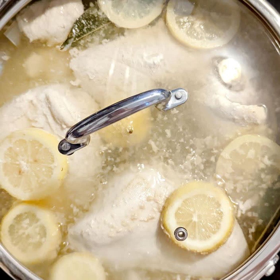 Poached Chicken Breasts (Magnolia Table)