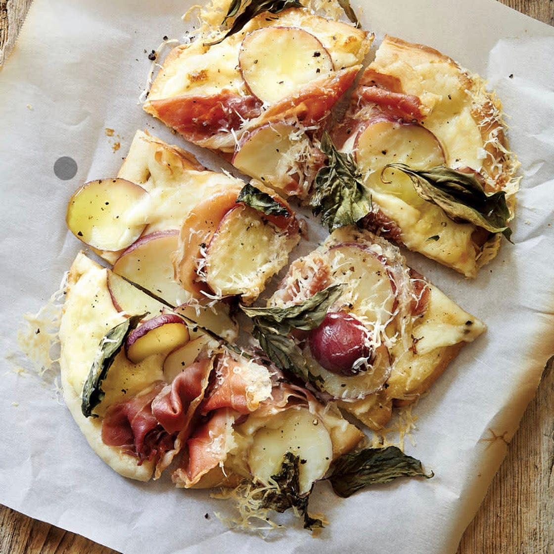 Flathead Pizza with Prosciutto  & New Potatoes (Magnolia Table) 