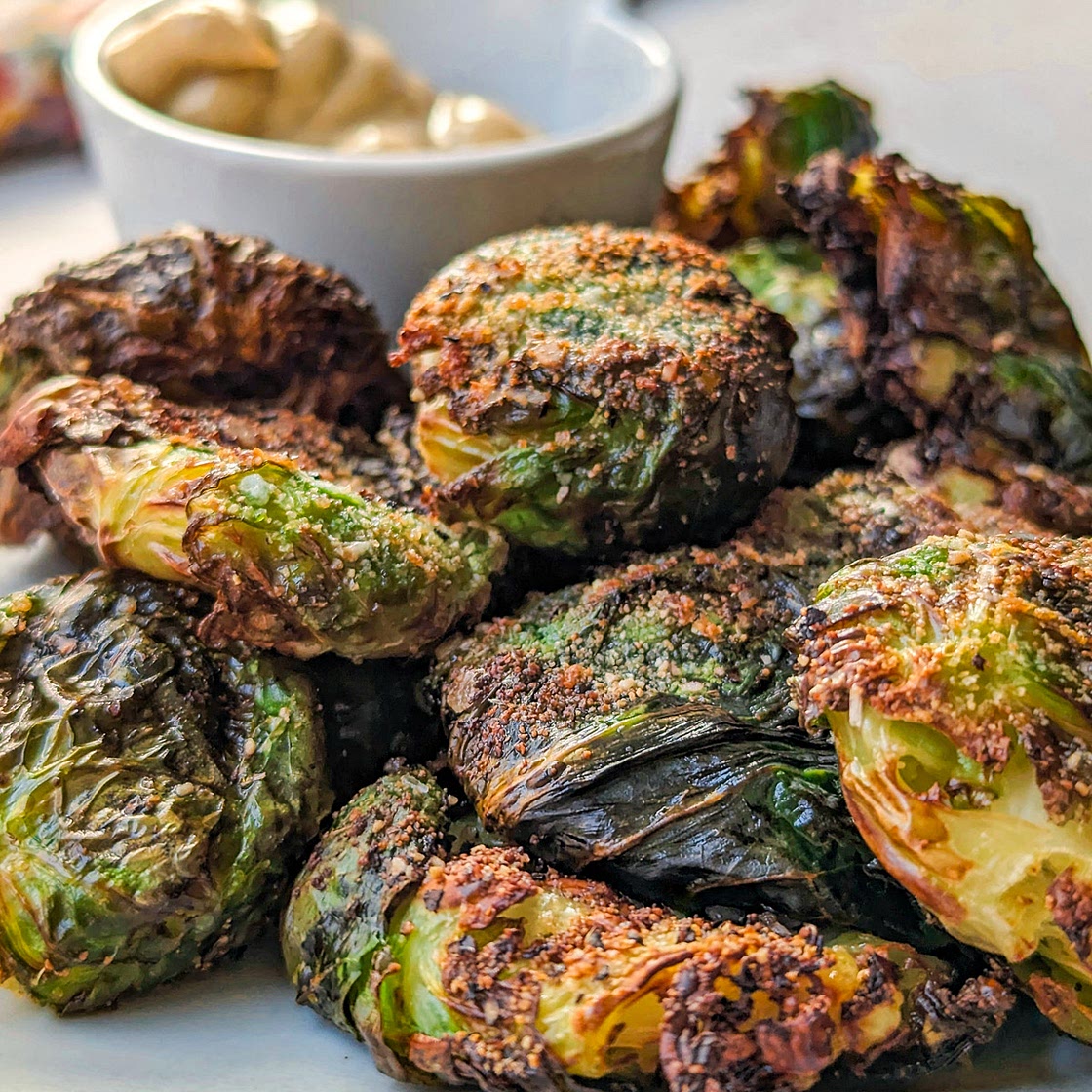 Air Fryer Smashed Brussel Sprouts
