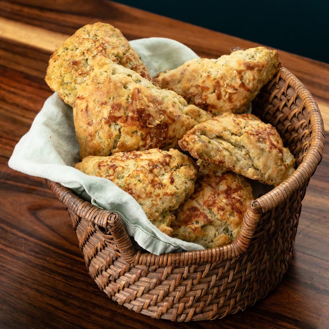 Herbed Cheddar Scones (Magnolia Table)