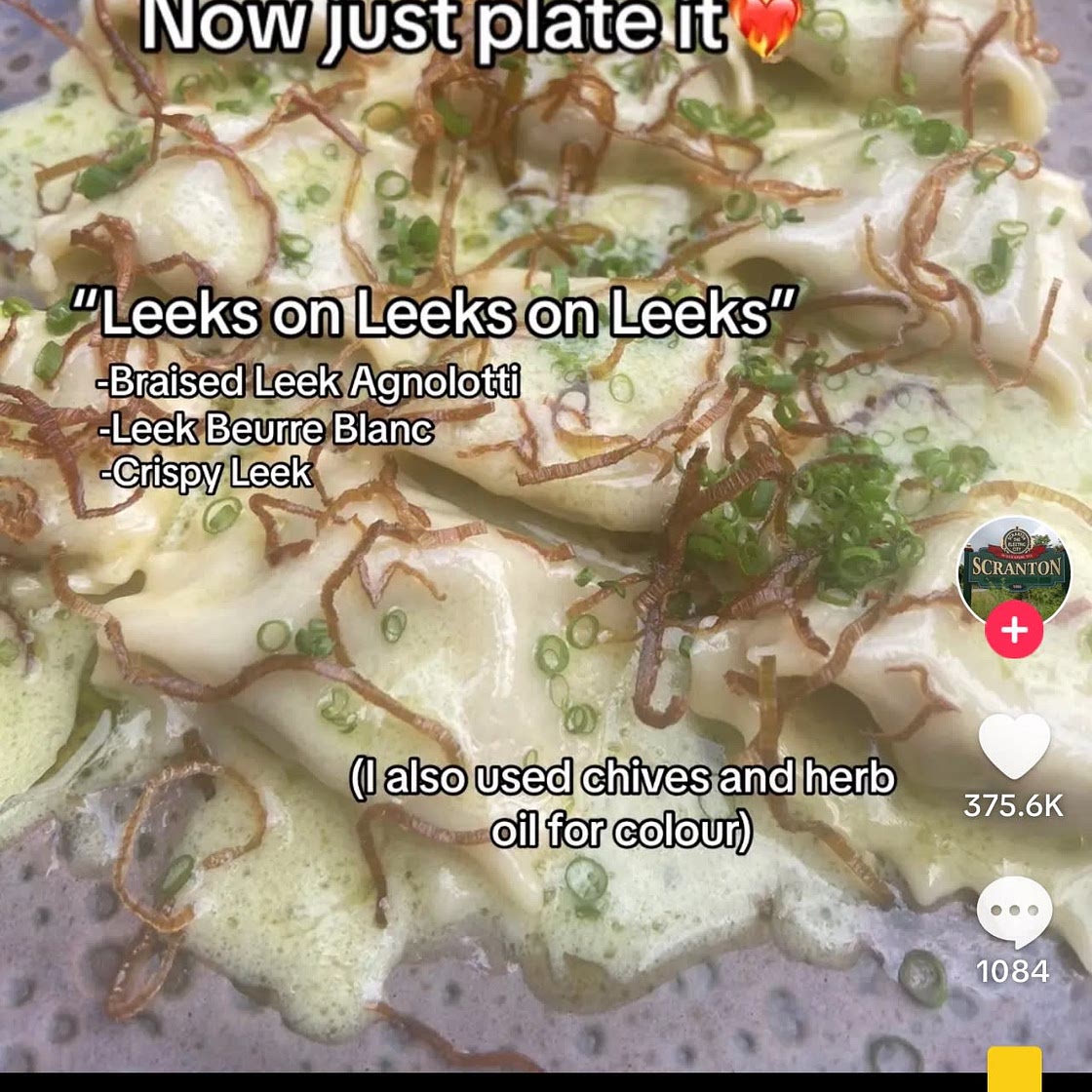 Leeks on Leeks on Leeks agnolotti 