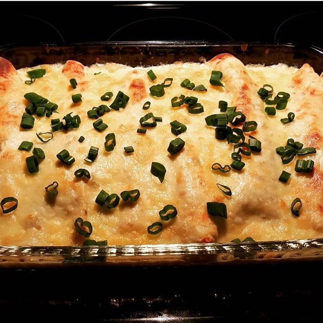 White sauce enchiladas