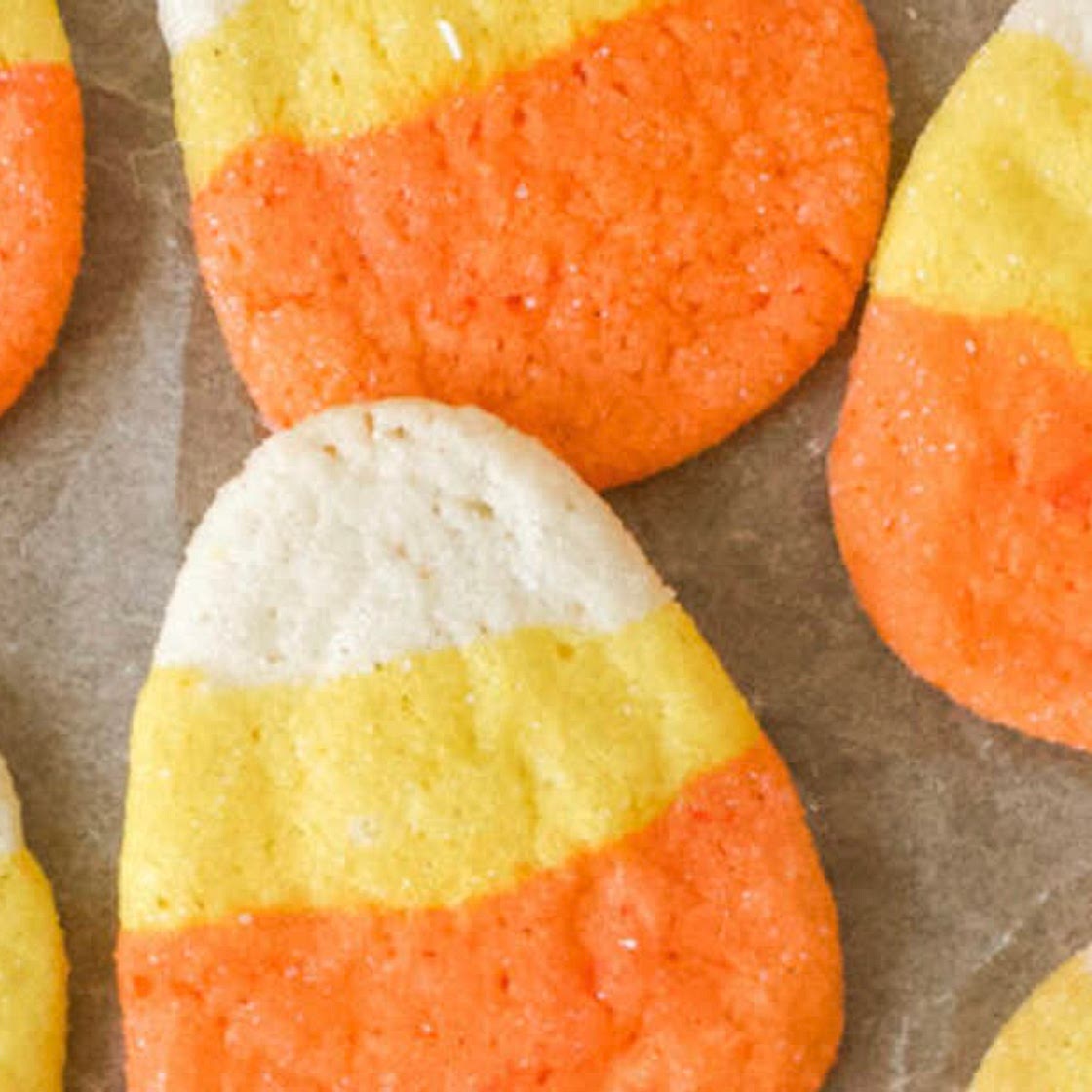Candy Corn Sugar Cookies