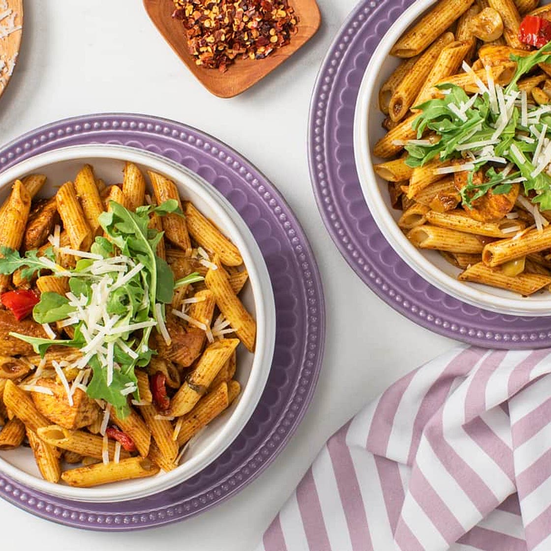 Chicken Tikka Penne Pasta
