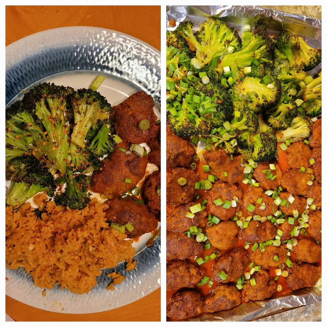 Sheet Pan Honey Buffalo Chicken with Broccoli
