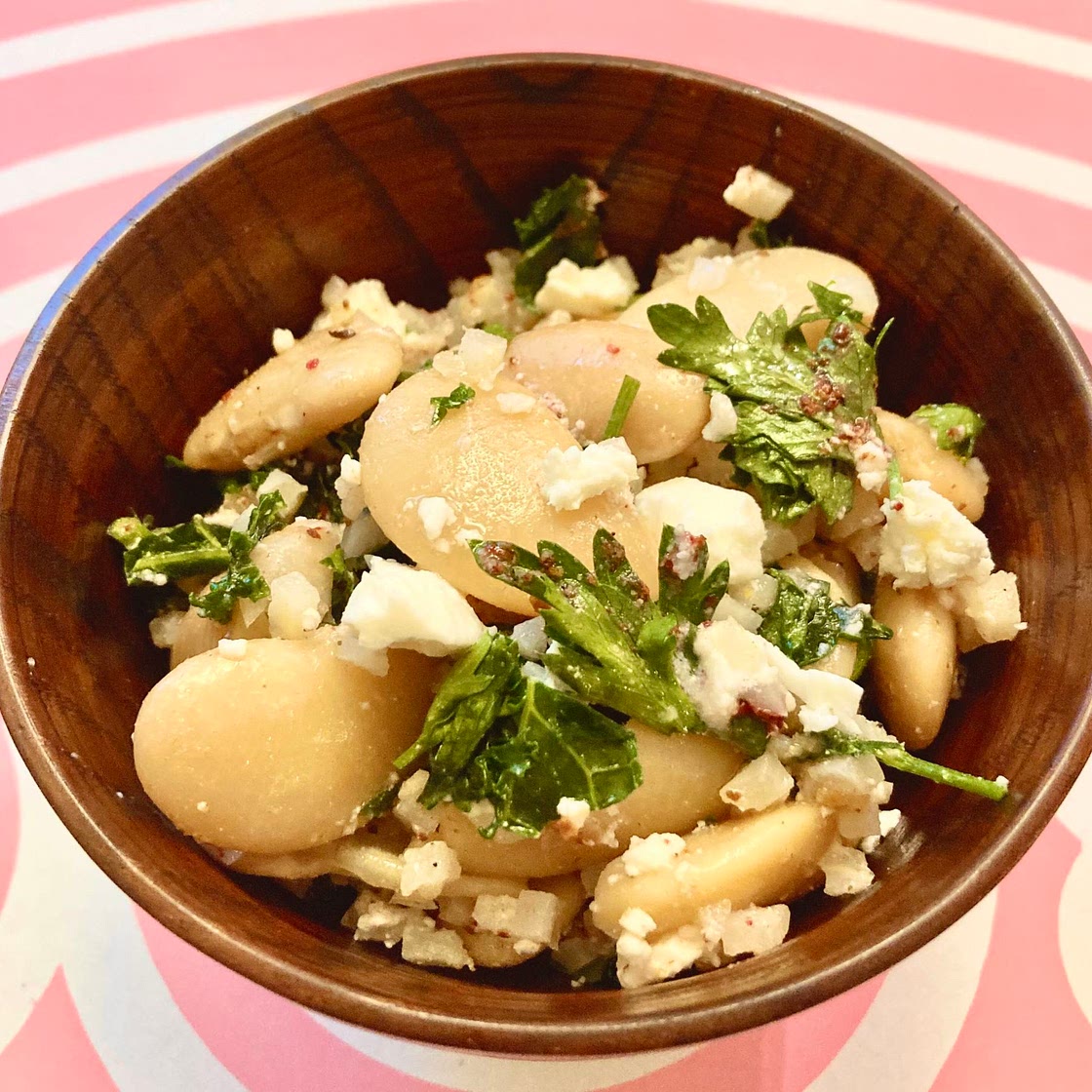 Butter bean and riced cauliflower salad