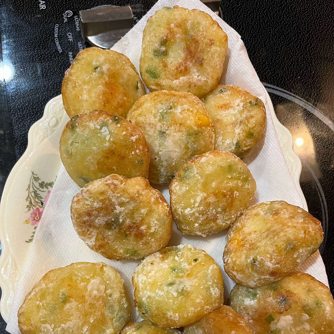 Jalapeño Cheddar Potato Pancakes