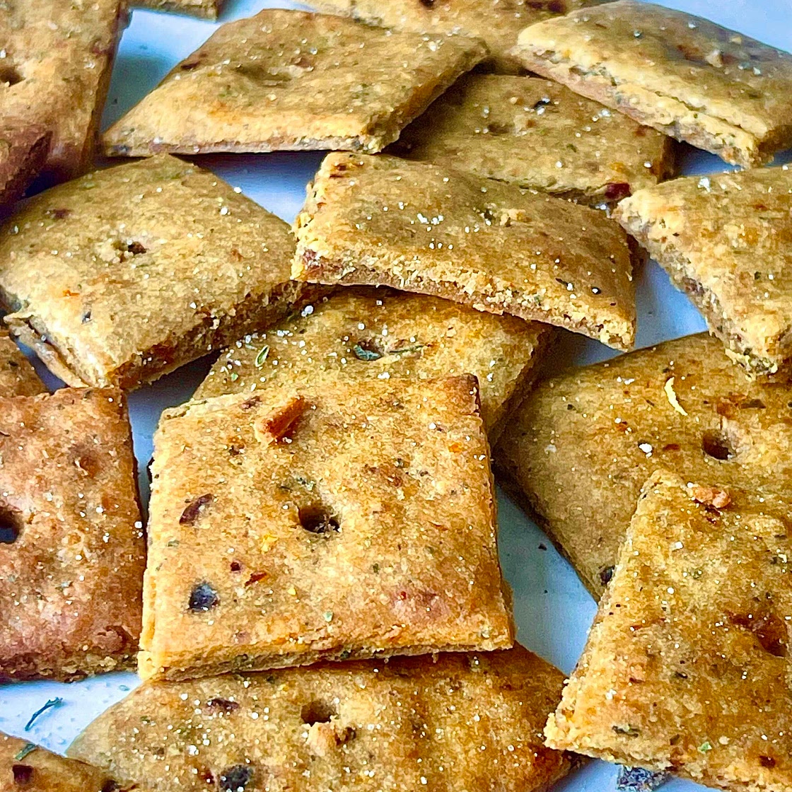 Gluten Free  Pizza Crackers 