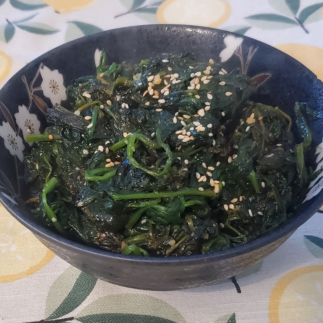 Sweet and Spicy Spinach