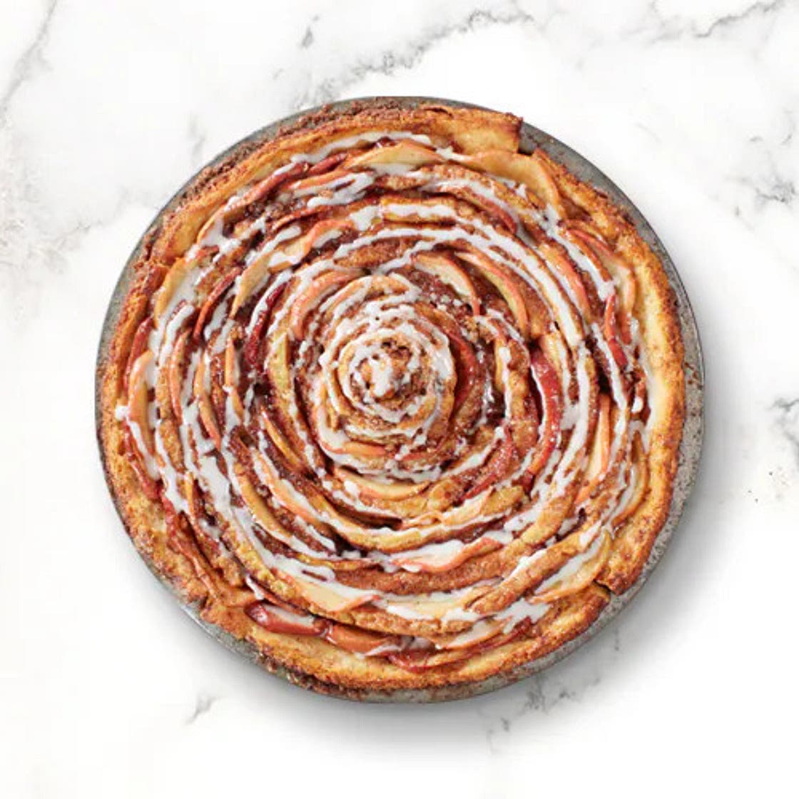 Caramel Apple Cinnamon Roll Cake Recipe