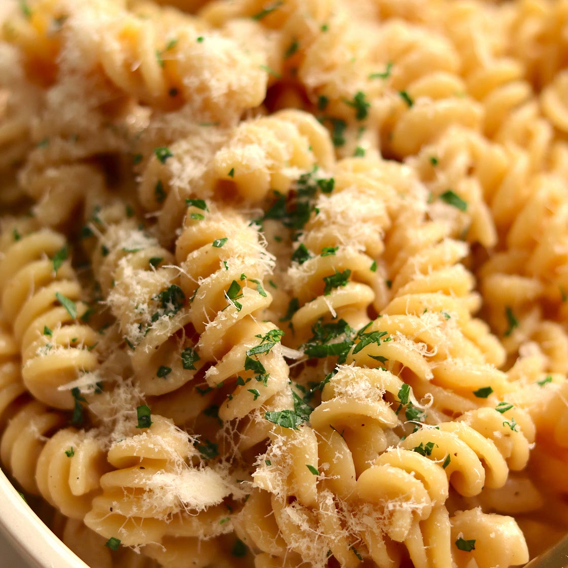 One Pot Miso Parmesan Pasta
