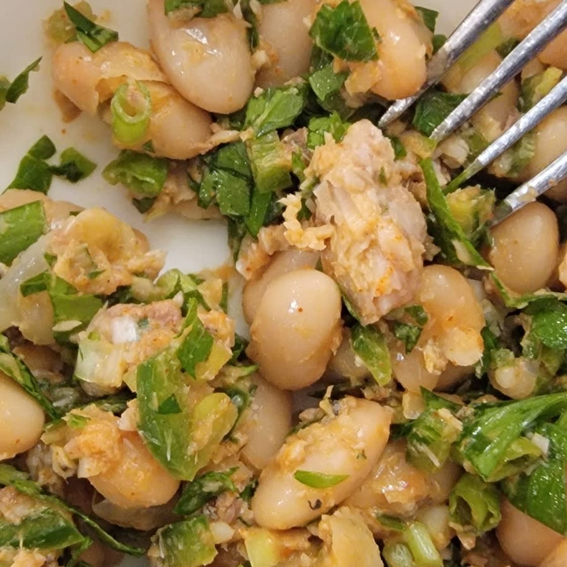 Mediterranean White Bean and Sardine Salad