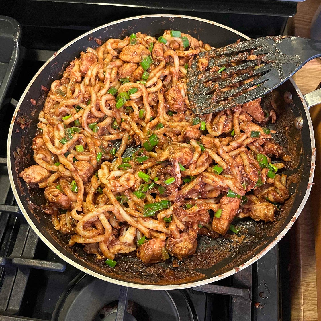 spicy peanut sauce noodles
