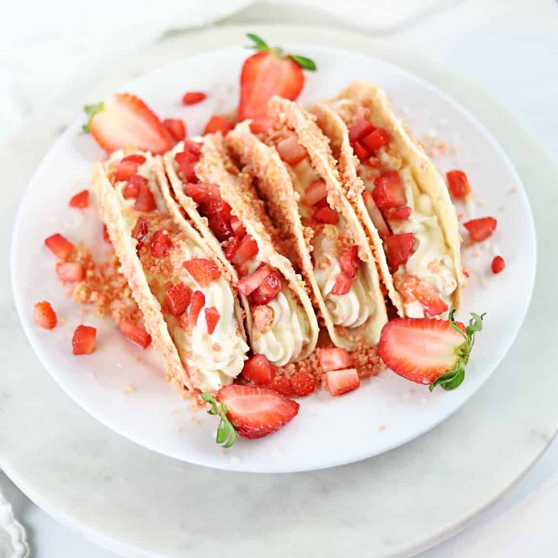 Strawberry Crunch Tacos