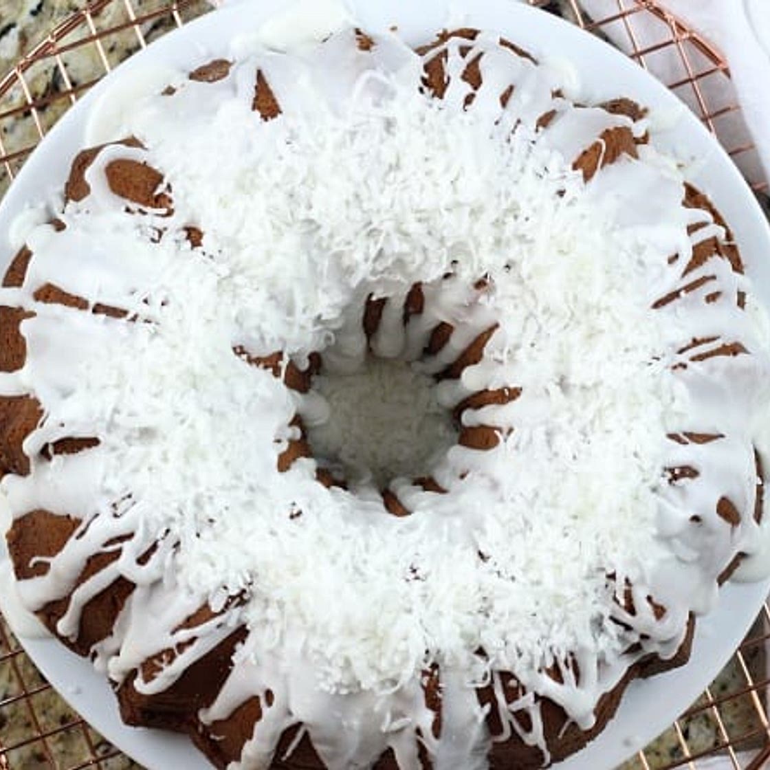 Coconut Cream Cheese Pound Cake