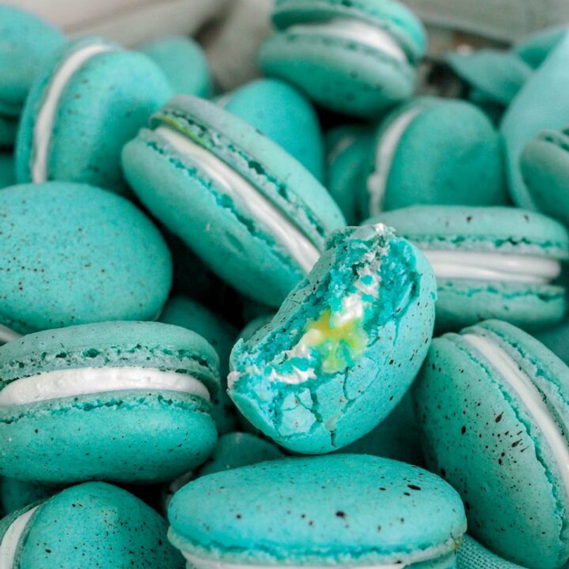 Lifelike Robin's Egg Macarons