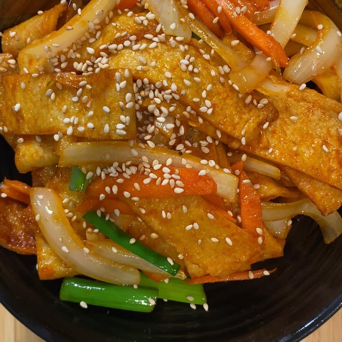 Korean Stir-Fried Fish Cake