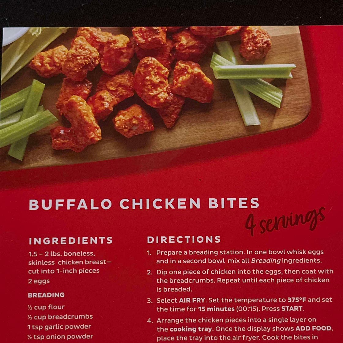 Buffalo chicken bites