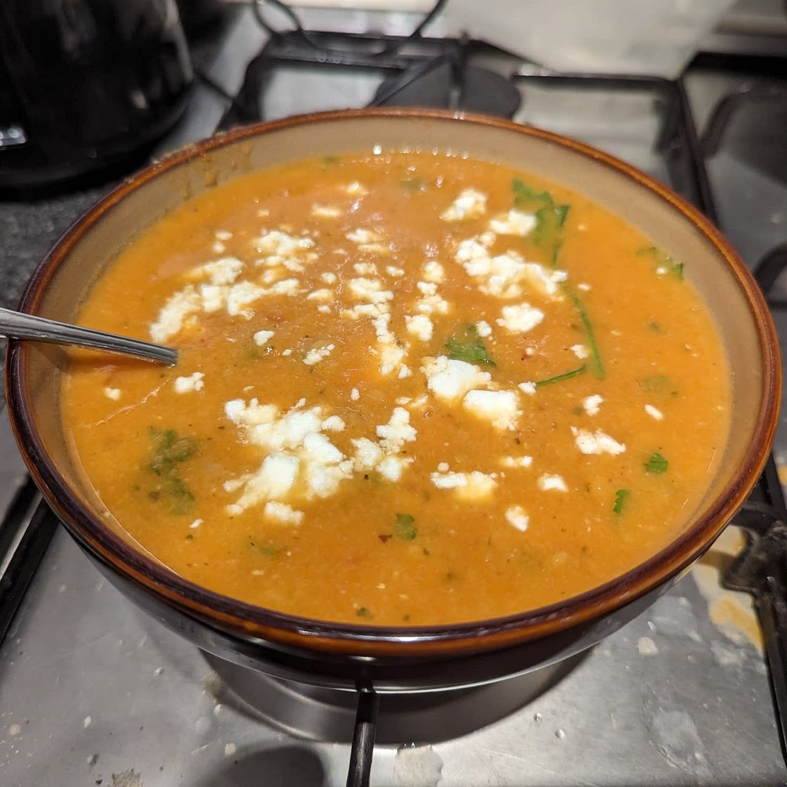 Easy Greek Red Lentil Soup Recipe