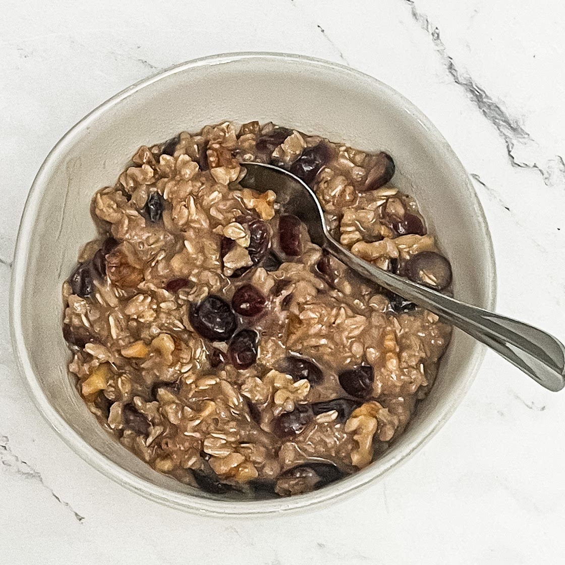 Cranberry Walnut Oatmeal -