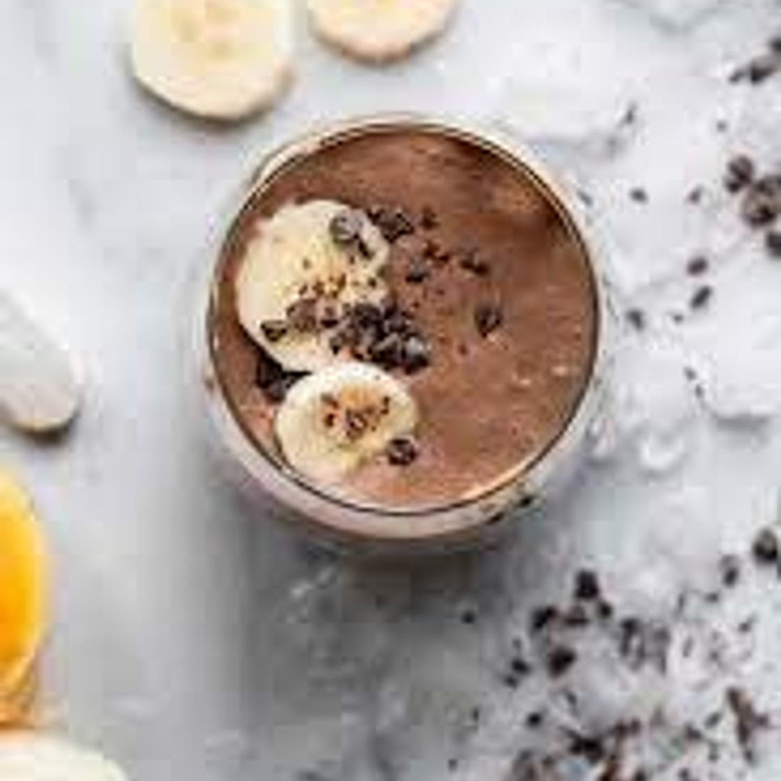 High Protein Vegan Peanut Butter Chocolate Banana Smoothie