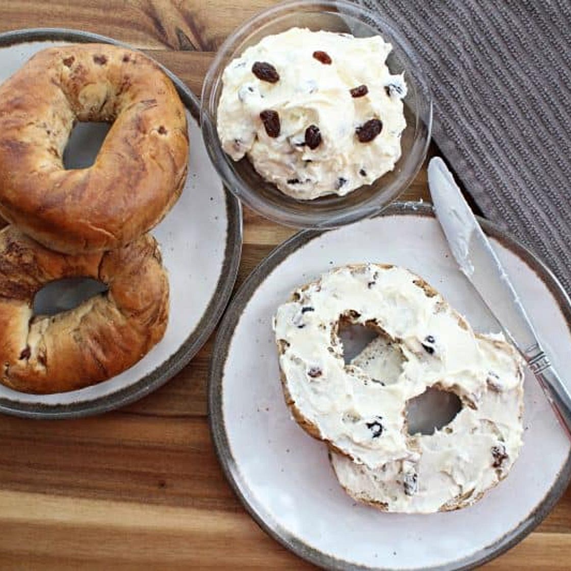 Raisin and Cream Cheese Bagel Spread/Dip