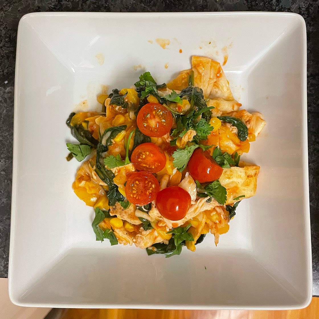 Chicken Enchilada Skillet Casserole