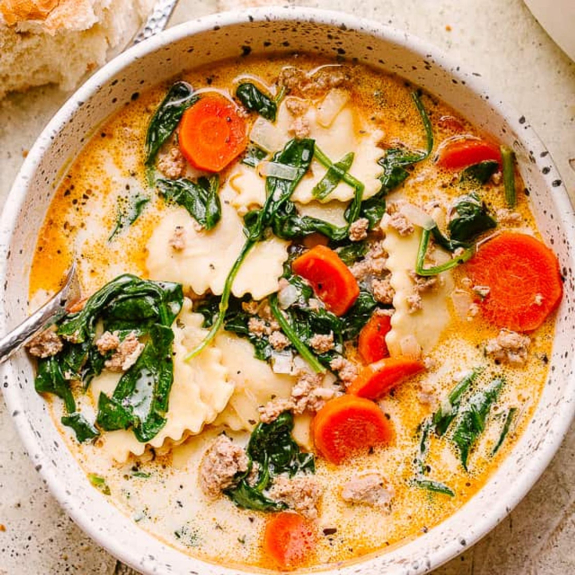 Creamy Ravioli Soup