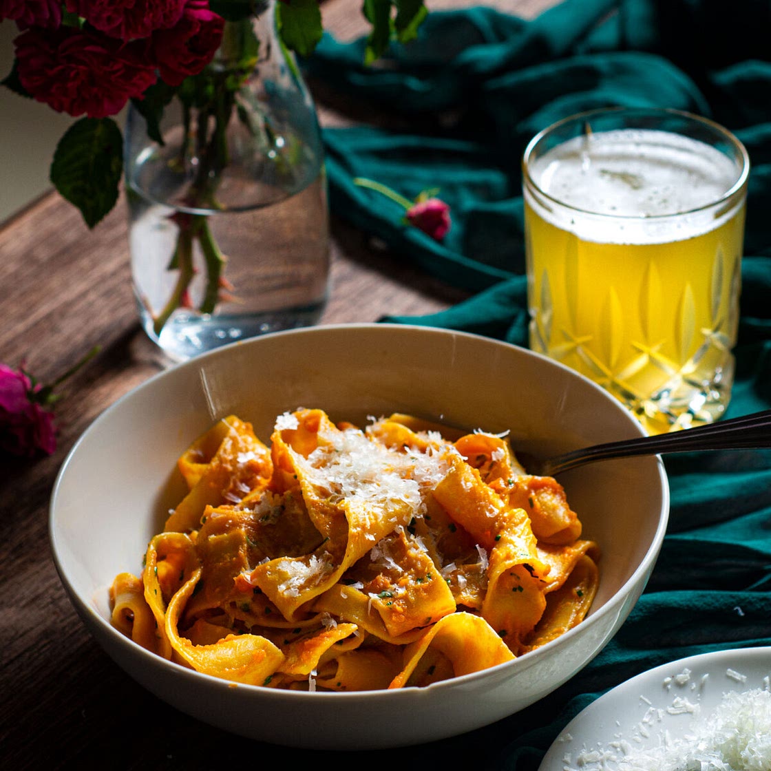 Carrot Miso Pappardelle