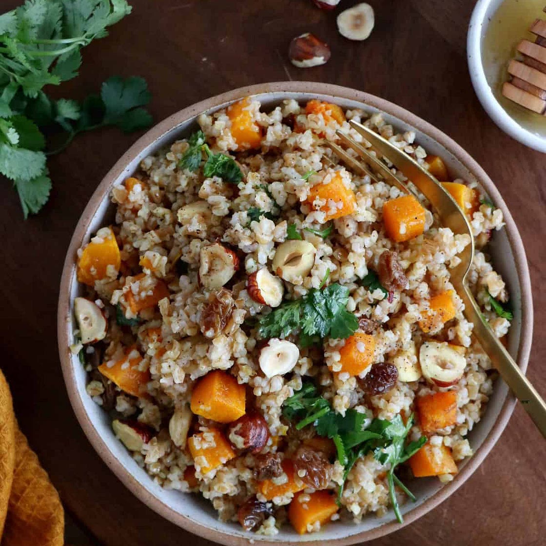 Quinoa and Bulgar Wheat salad