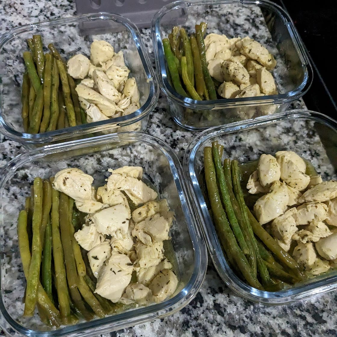 Roasted Lemon Chicken and Green Beans Sheet Pan Meal