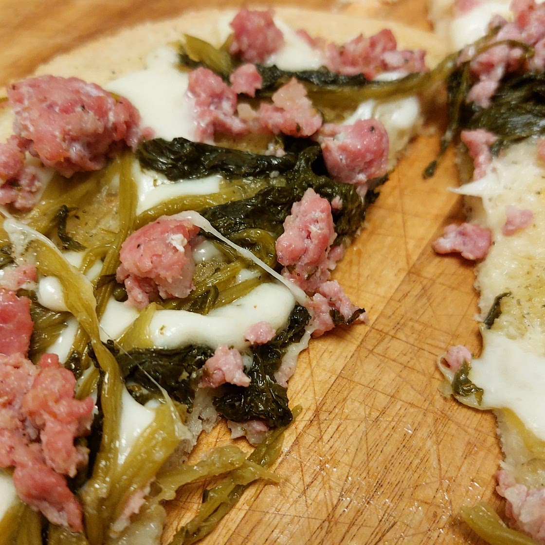 Bruschetta - Broccoli rabe and sausage