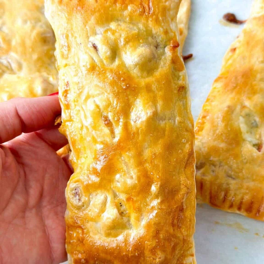 Cheese and Hotdog Stuffed Pastry