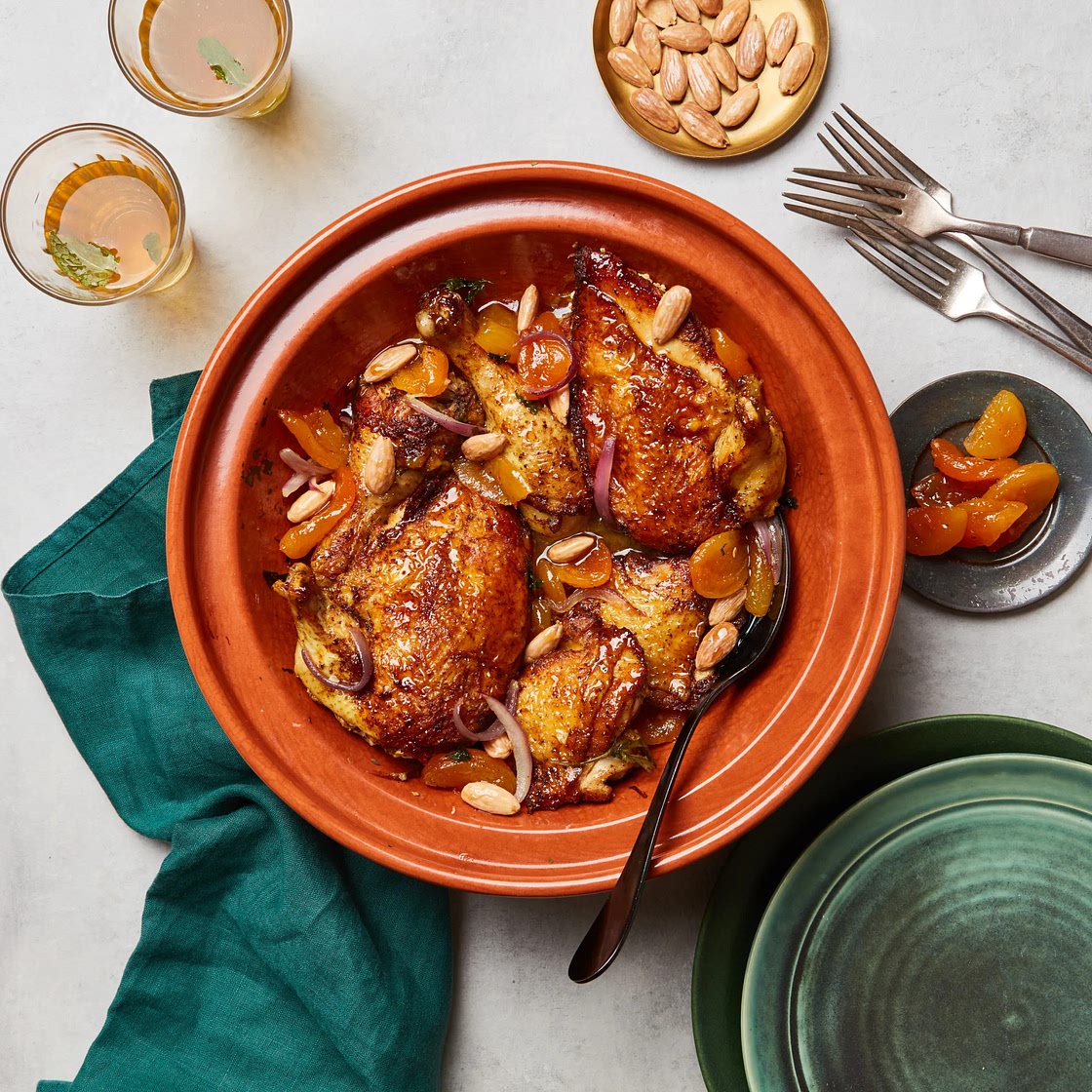 Ottolenghi Chicken Tagine with Cherries and Almonds