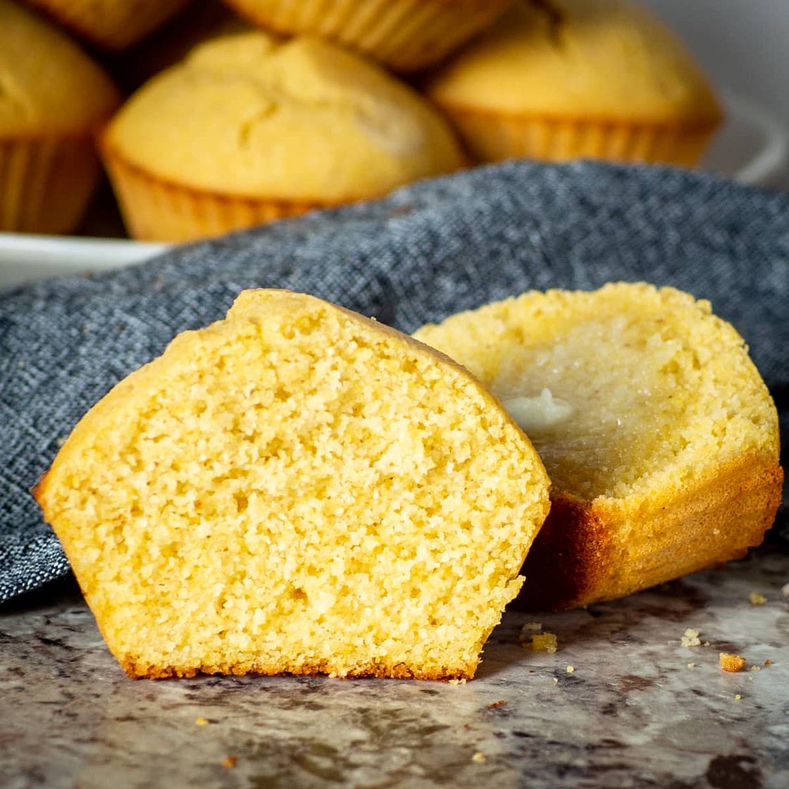 Oat Flour Cornbread Muffins